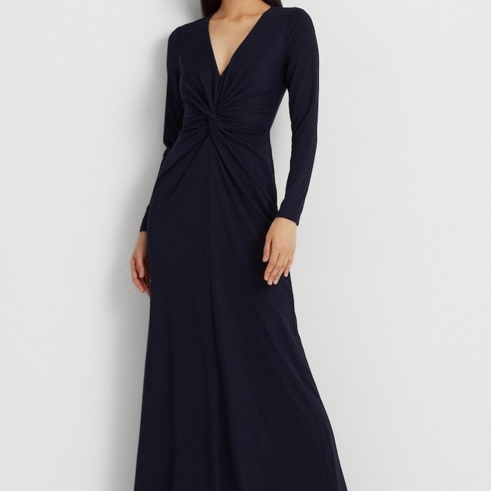 Lauren Ralph Lauren
Nadira Long Sleeve Gown  Lighthouse NAVY color